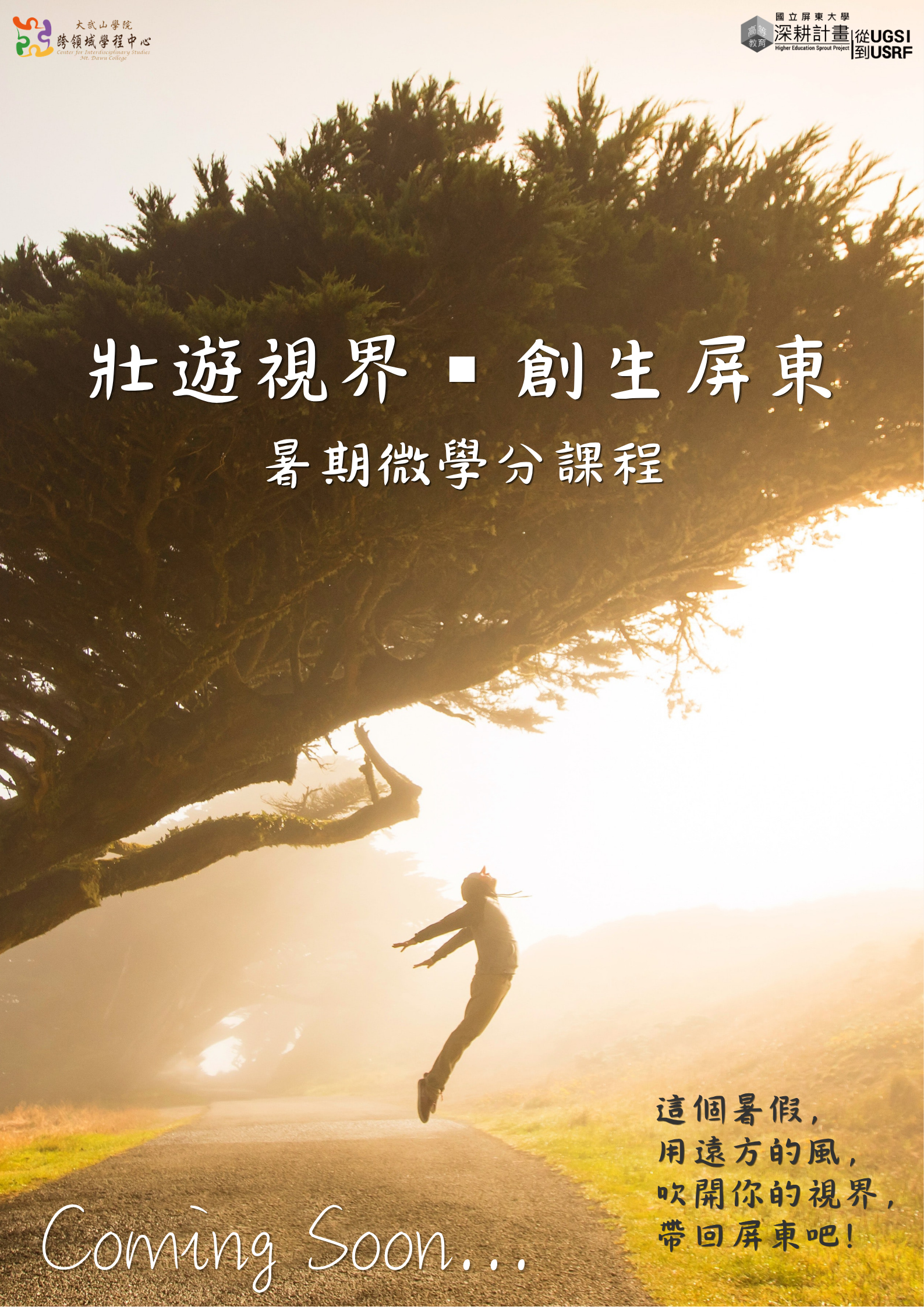 暑期微學分海報