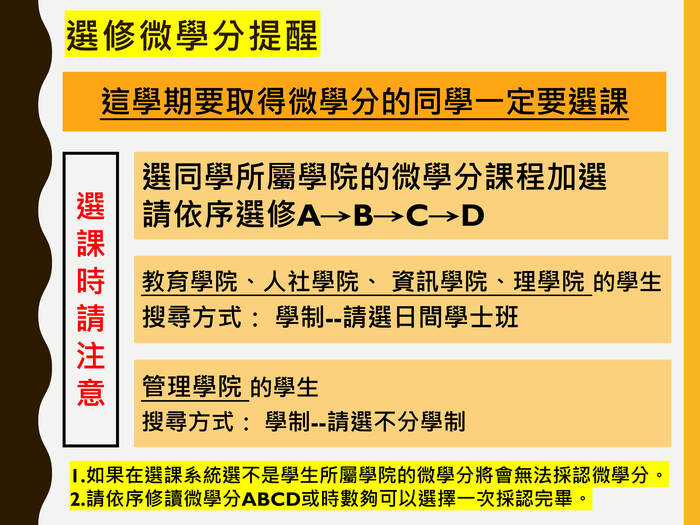 【111-2微學分】微學分修讀重要提醒圖片